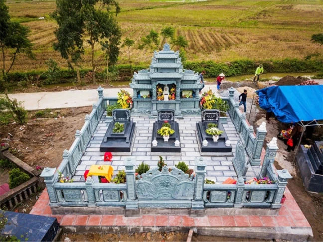 Khu lăng mộ - Mộ đá nguyên khối hoa cương Granits